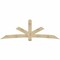 Ekena Millwork Alberta Rough Sawn Timber Gable Bracket, Douglas Fir, 108"W x 36"H x 4"D x 6"F, 8/12 Pitch GBW108X36X0406ALB00RDF - alternate 1